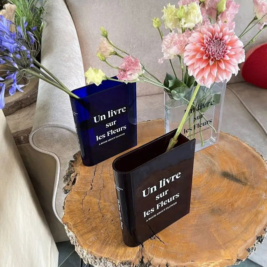 Translucent Book Vase