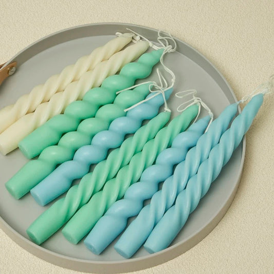 2 pc Spiral Candles